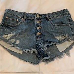 CAFFEINE denim shorts